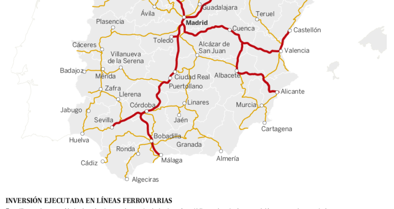 ¿Dónde puedes llegar en tren desde Cartagena en menos de 8 horas?